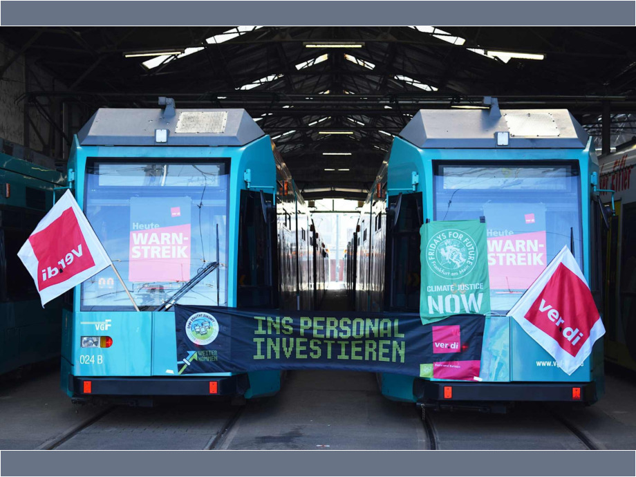 Warnstreik: die Bahnen bleiben im Depot Warnstreik: die Bahnen bleiben im Depot