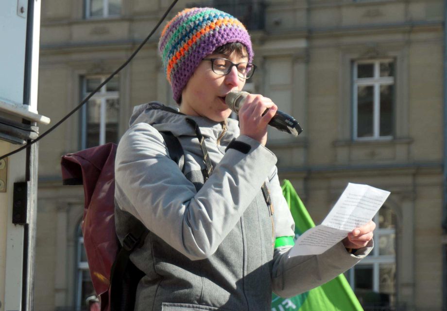 Kundgebung an der Alten Oper Frankfurt