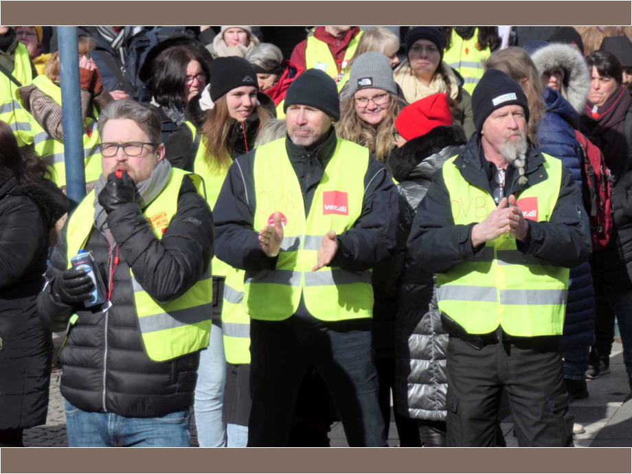 Der Warnstreik ist unsere Antwort auf das Angebot des Arbeitgebers