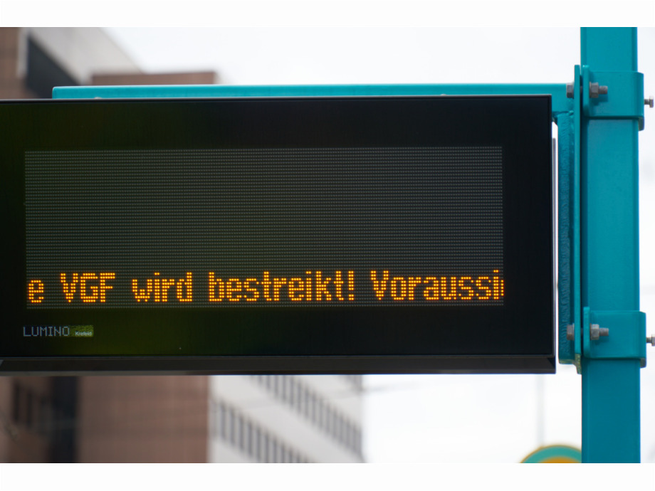 Heute ist kein Arbeitstag, heute ist Streiktag