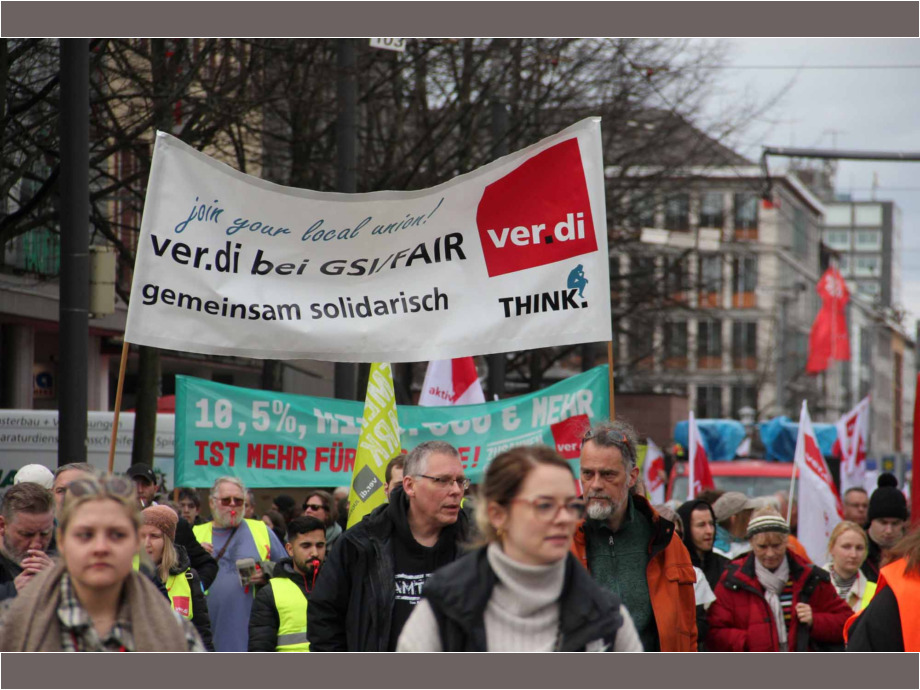 ver.di-Kolleg*innen bei GSI/FAIR sind auch dabei
