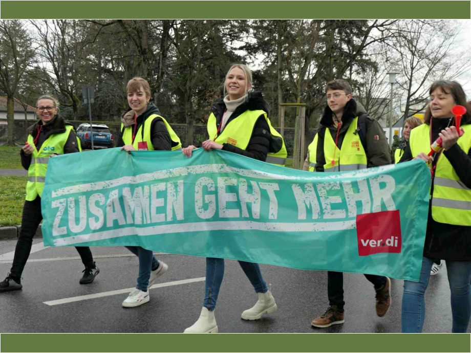Mehr Geld, mehr Beschäftigte, weniger Arbeitsdruck