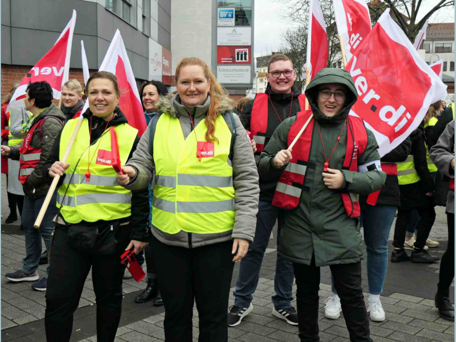 Demozug durch die Stadt