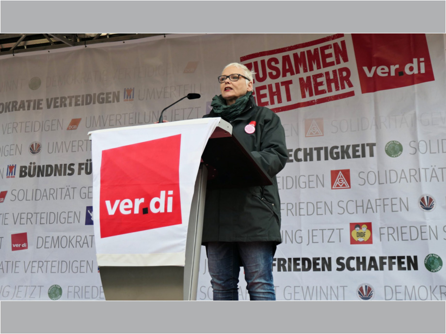 Renate Sternatz, stv. DGB Bezirksvorsitzende Hessen-Thüringen