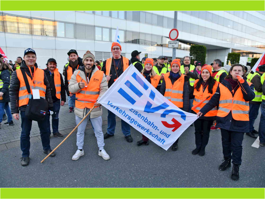 Die Streikbeteiligung ist groß Die Streikbeteiligung ist groß
