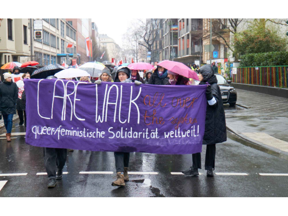 Demozug durch die Stadt