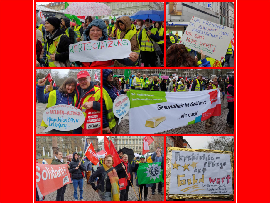 Streiflichter vom Großwarnstreik