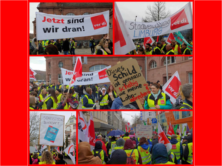 Streiflichter vom Großwarnstreik