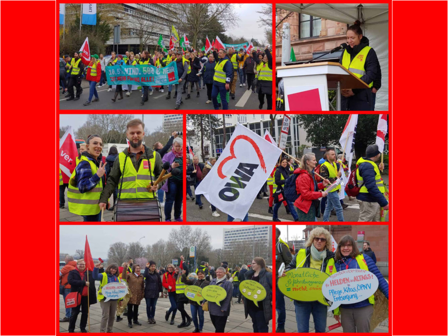 Streiflichter vom Großwarnstreik