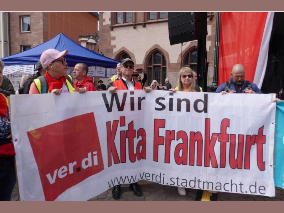 Kundgebung auf dem Römer
