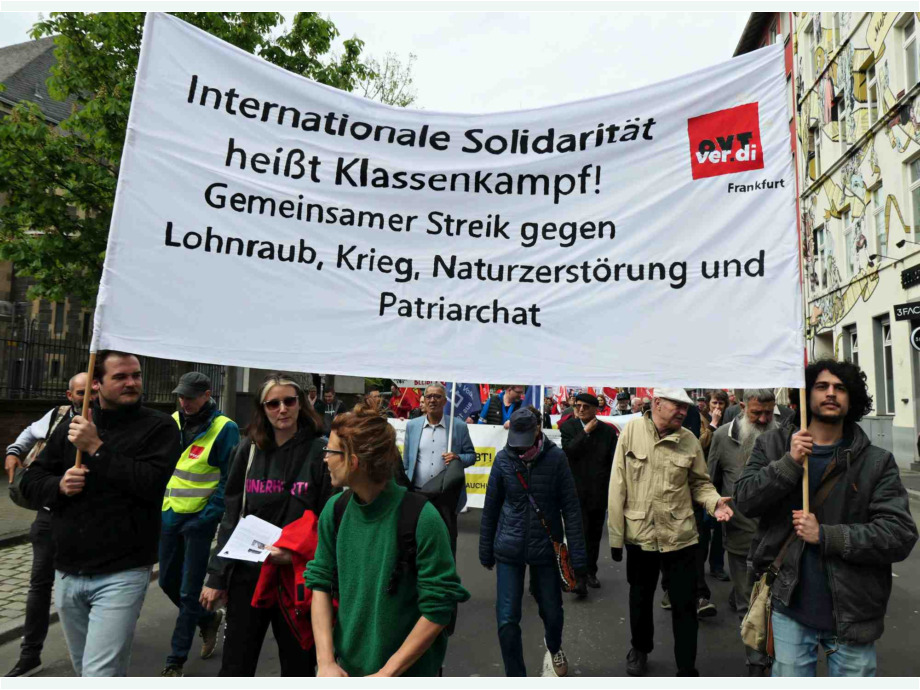 Demozug durch die Stadt