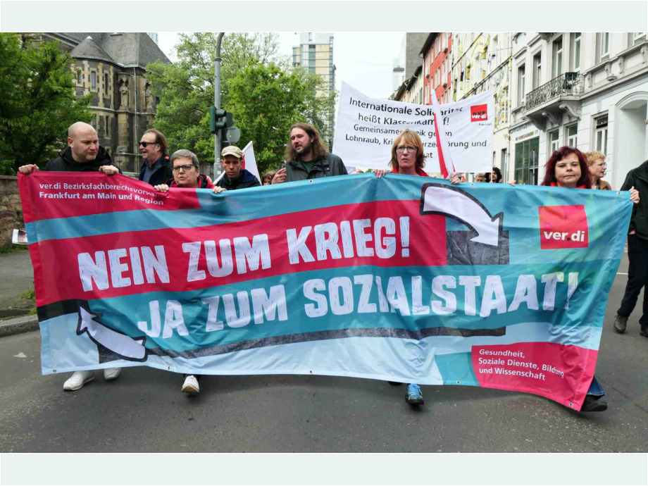 Demozug durch die Stadt