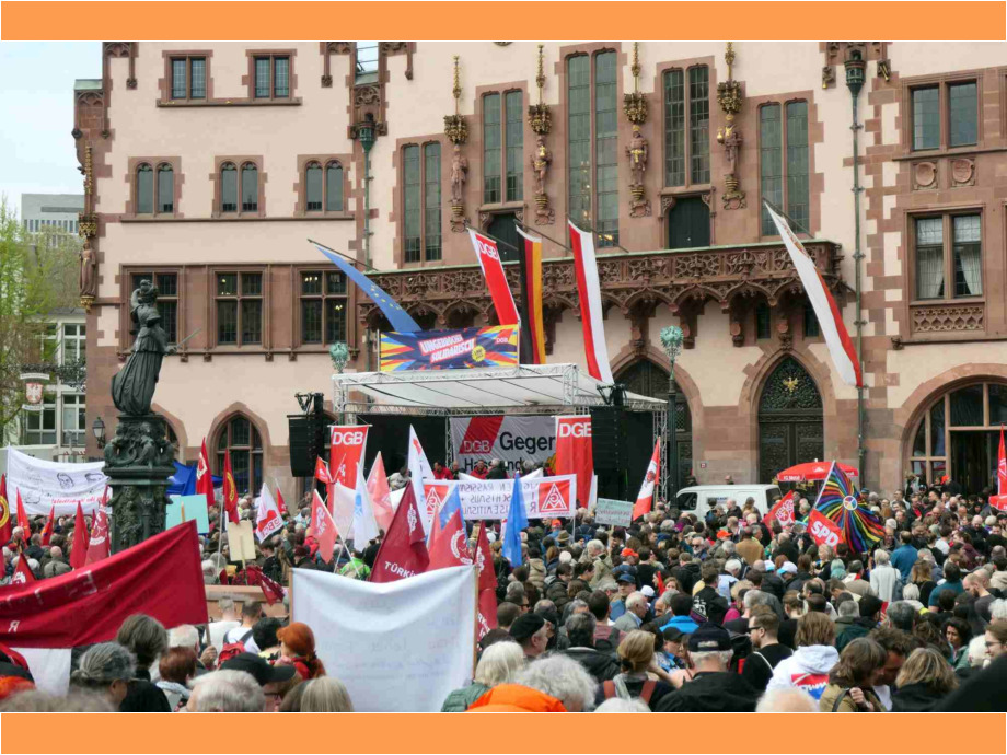 Kundgebung auf dem Römerberg