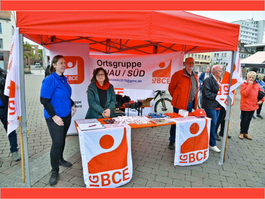 Kundgebung auf dem Marktplatz