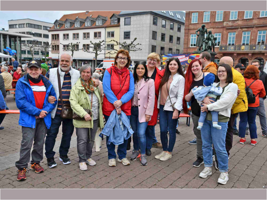 Kundgebung auf dem Marktplatz