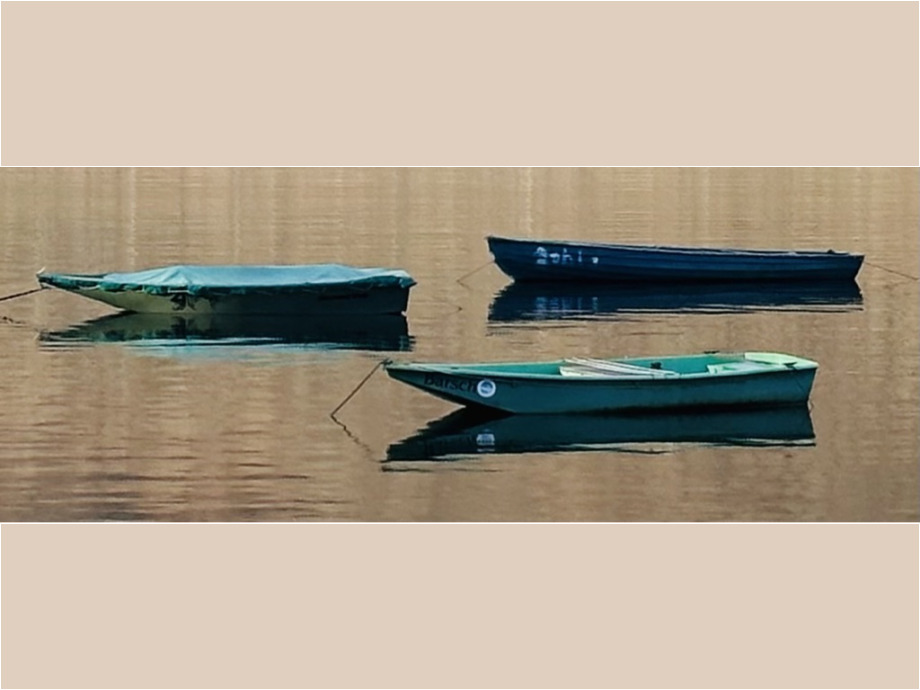 Drei Bote auf dem Edersee