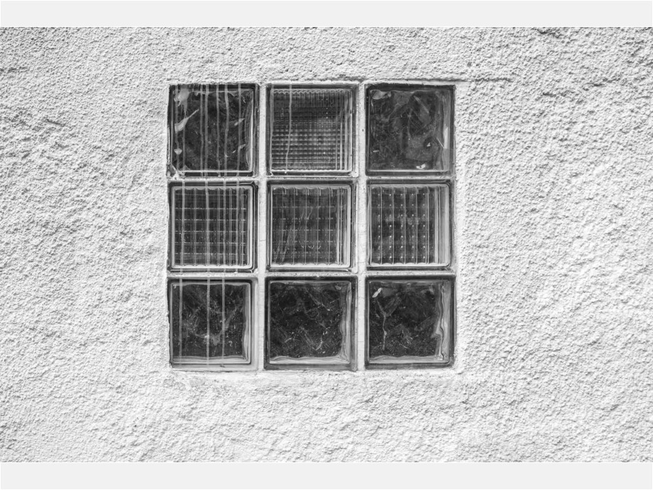Glasquadrate im Quadrat