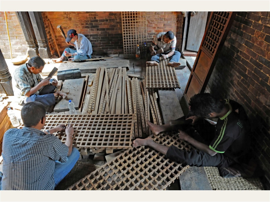 Werkstadt in Bhaktapur