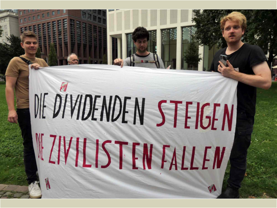 Für die Achtung der Menschenrechte und für mehr soziale Gerechtigkeit