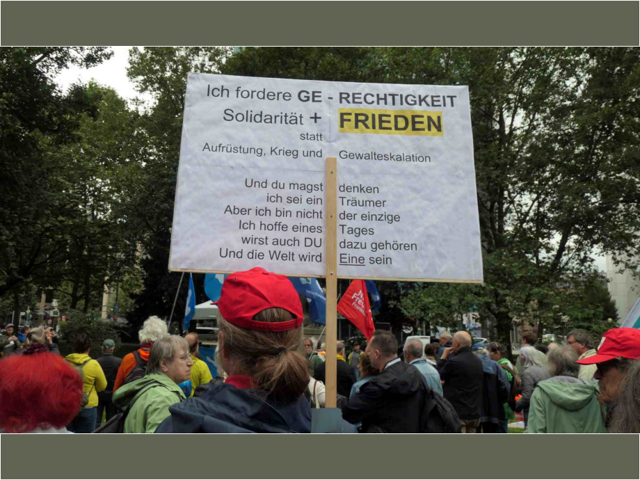 Gerechtigkeit, Solidarität und Frieden