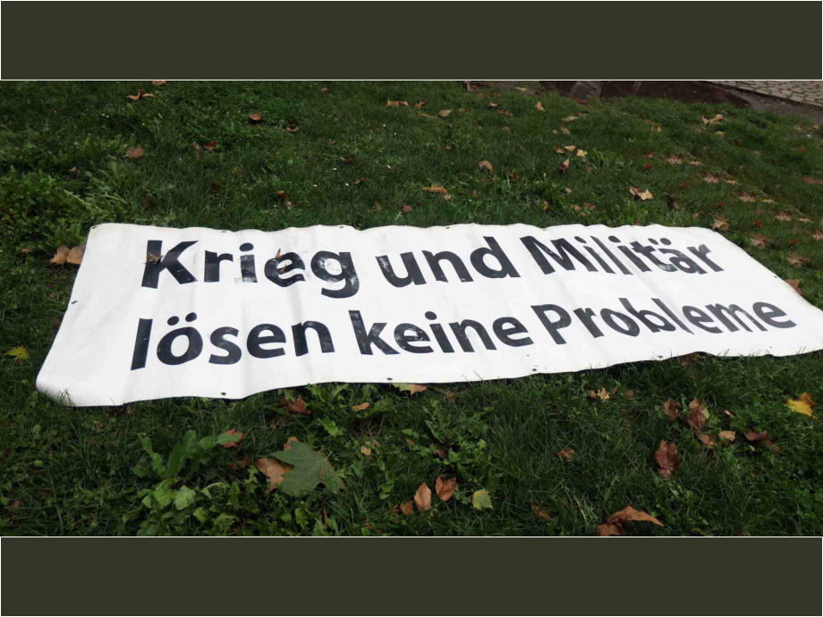 Die Waffen müssen endlich schweigen!
