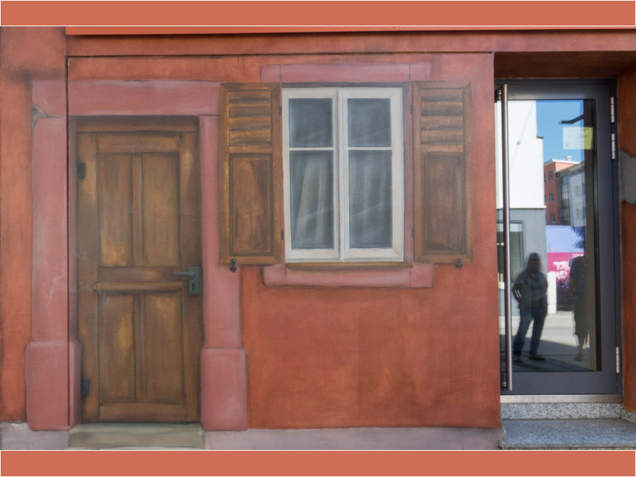 Historische Fassade aufgemalt Historische Fassade aufgemalt