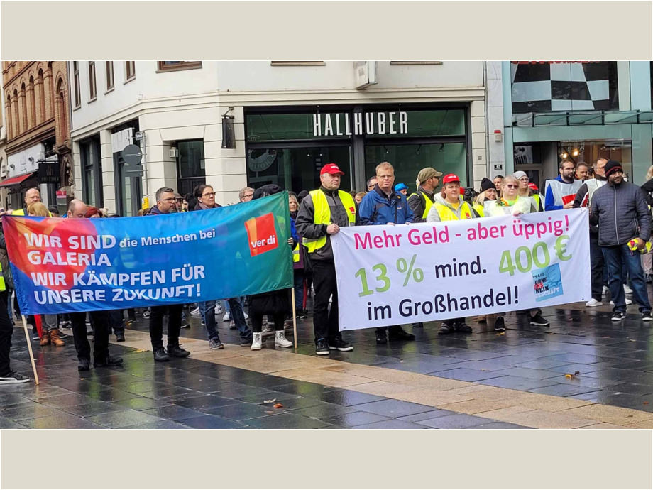 Streik- und Aktionstag im Handel am 27. Oktober 2023 Streik- und Aktionstag im Handel am 27. Oktober 2023