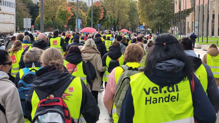 Streik- und Aktionstag im Handel am 27. Oktober 2023