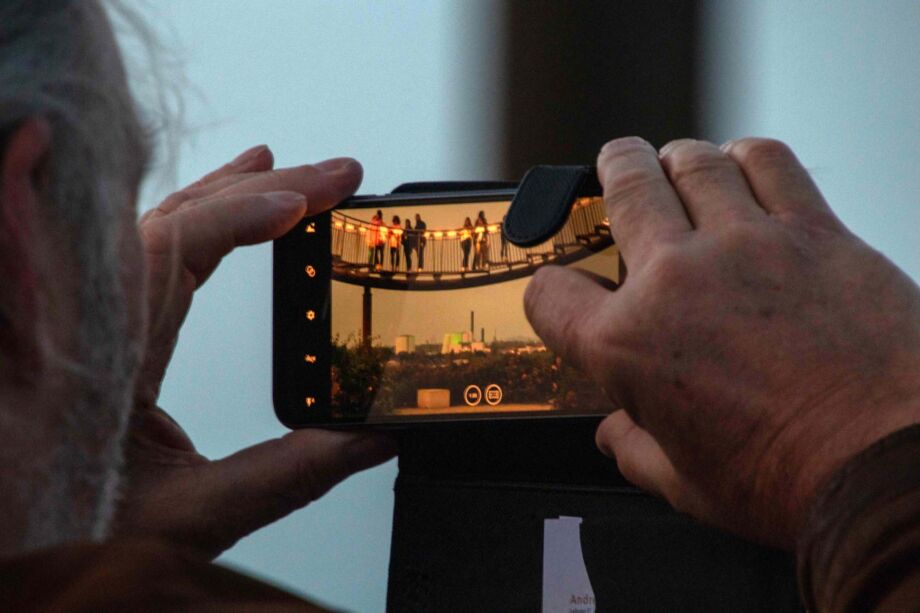 Smartphone-Foto der Achterbahn Smartphone-Foto der Achterbahn