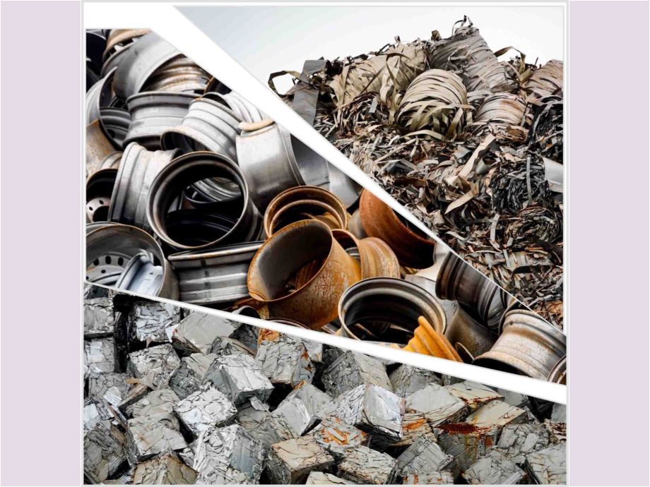 Schrott in vielen Variationen auf dem Weg in die Metallhütte Schrott in vielen Variationen auf dem Weg in die Metallhütte