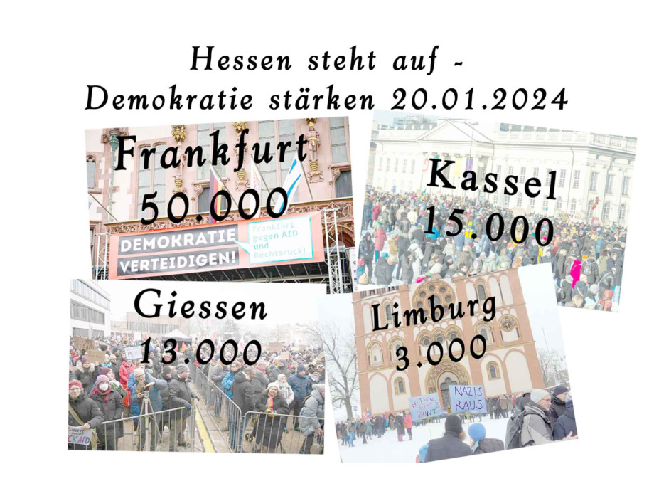 Kundgebung "Demokratie stärken" am 20.01.2024
