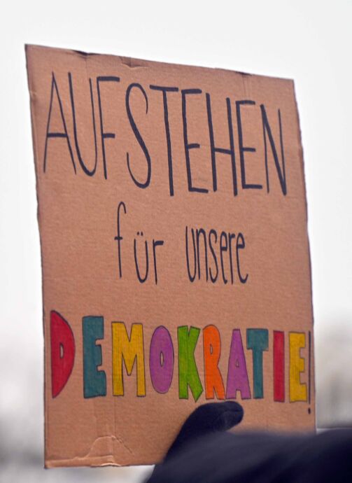 Demokratie stärken, Kundgebung, 20.01.2024, Giessen Demokratie stärken, Kundgebung, 20.01.2024, Giessen