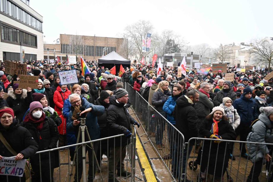 Demokratie stärken, Kundgebung, 20.01.2024, Giessen Demokratie stärken, Kundgebung, 20.01.2024, Giessen