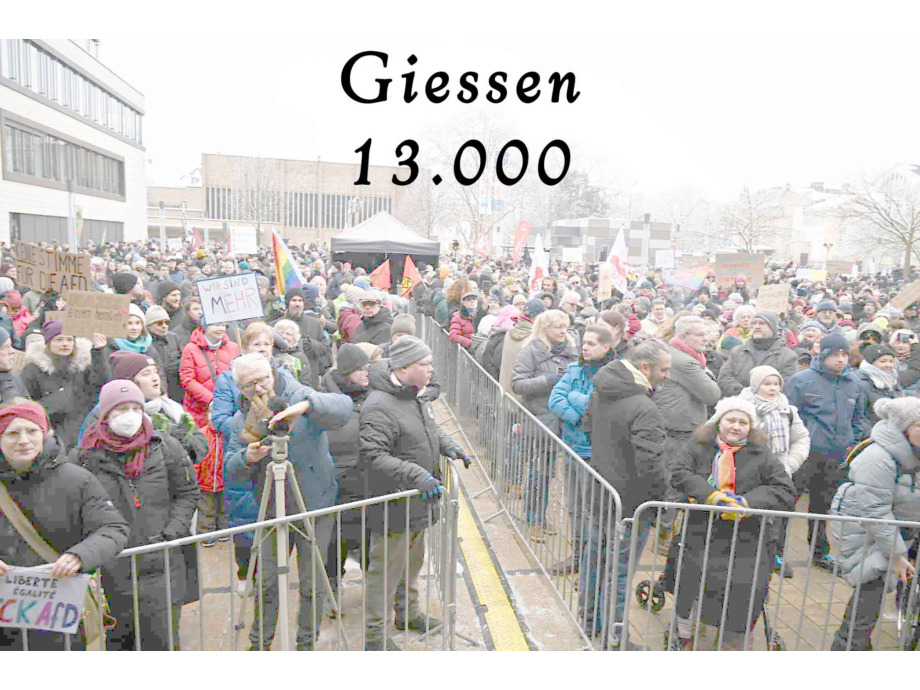 Demokratie stärken, Kundgebung, 20.01.2024, Giessen