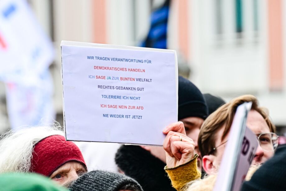 Kundgebung "Demokratie stärken" am 20.01.2024 in Frankfurt am Main Kundgebung "Demokratie stärken" am 20.01.2024 in Frankfurt am Main
