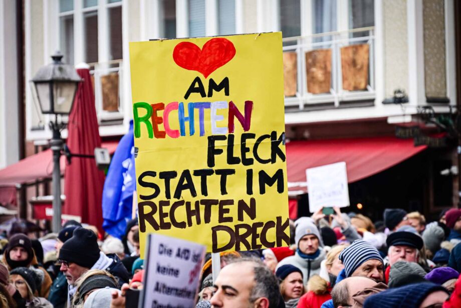 Kundgebung "Demokratie stärken" am 20.01.2024 in Frankfurt am Main Kundgebung "Demokratie stärken" am 20.01.2024 in Frankfurt am Main