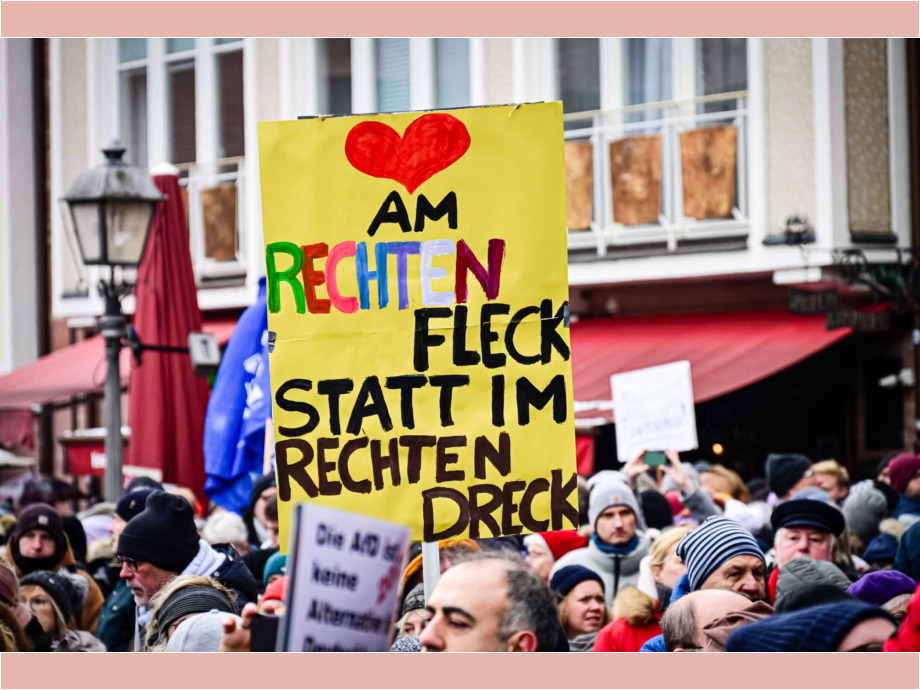 Kundgebung "Demokratie stärken" am 20.01.2024 in Frankfurt am Main