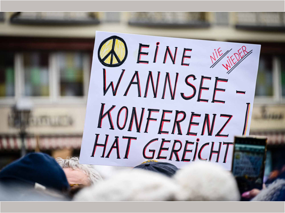 Kundgebung "Demokratie stärken" am 20.01.2024 in Frankfurt am Main