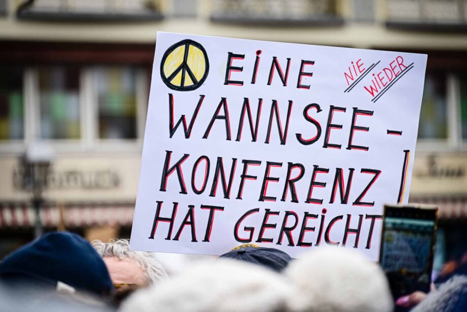 Kundgebung "Demokratie stärken" am 20.01.2024 in Frankfurt am Main Kundgebung "Demokratie stärken" am 20.01.2024 in Frankfurt am Main