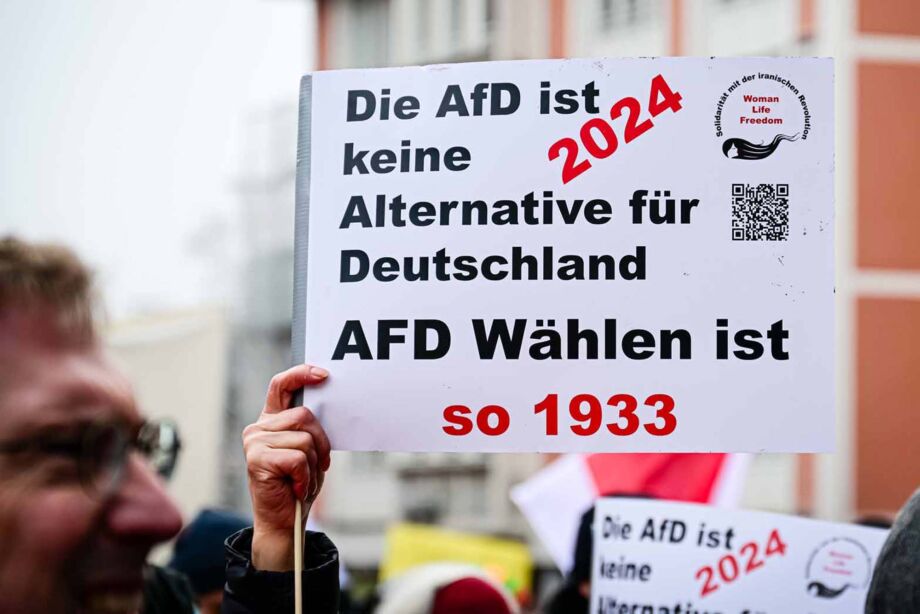 Kundgebung "Demokratie stärken" am 20.01.2024 in Frankfurt am Main Kundgebung "Demokratie stärken" am 20.01.2024 in Frankfurt am Main