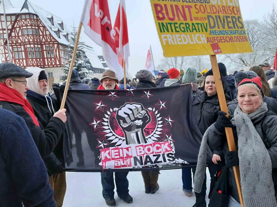 Kundgebung "Demokratie stärken" am 20.01.2024 in Limburg mit 3000 Teilnehmer/innen Kundgebung "Demokratie stärken" am 20.01.2024 in Limburg mit 3000 Teilnehmer/innen