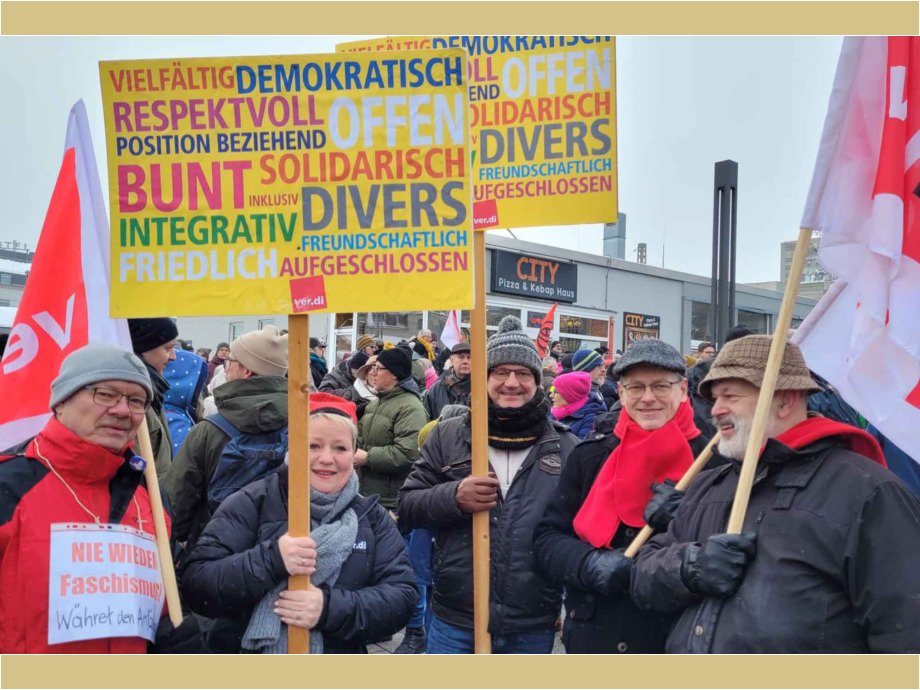 Kundgebung "Demokratie stärken" am 20.01.2024 in Limburg mit 3000 Teilnehmer/innen