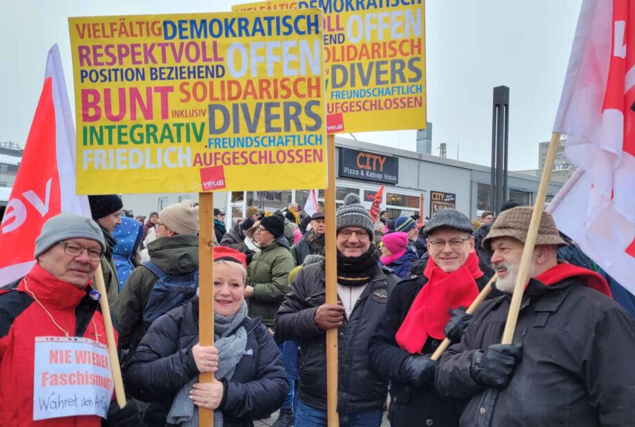 Kundgebung "Demokratie stärken" am 20.01.2024 in Limburg mit 3000 Teilnehmer/innen Kundgebung "Demokratie stärken" am 20.01.2024 in Limburg mit 3000 Teilnehmer/innen