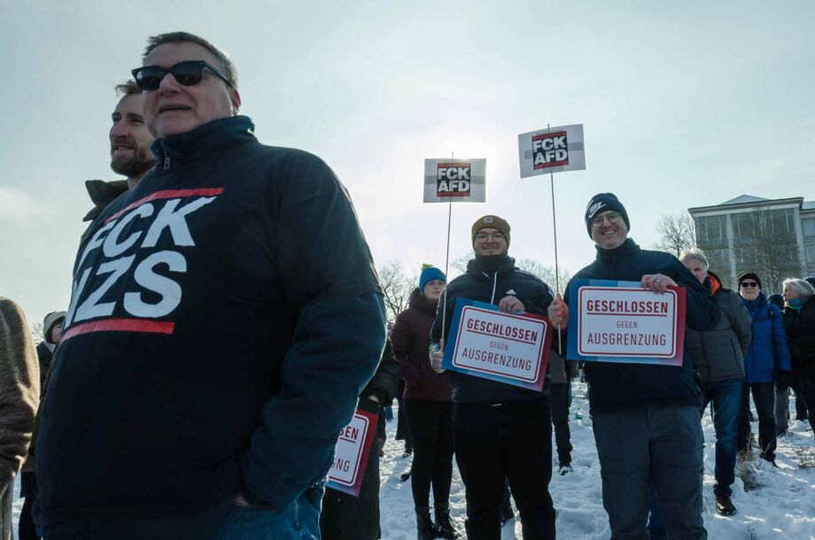 Kundgebung "Demokratie stärken" am 20. Januar 2024 in Kassel Kundgebung "Demokratie stärken am 20. Januar 2024 in Kassel