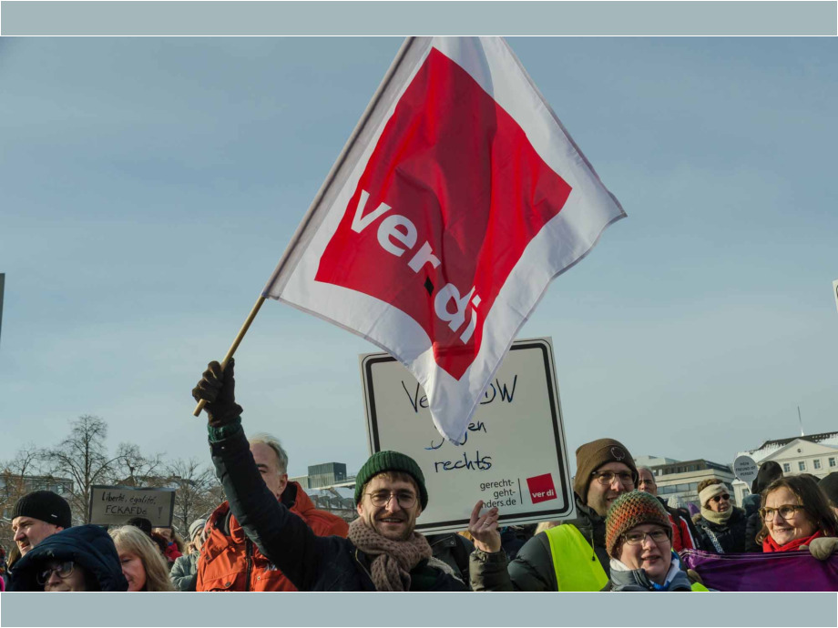 Kundgebung "Demokratie stärken" am 20. Januar 2024 in Kassel