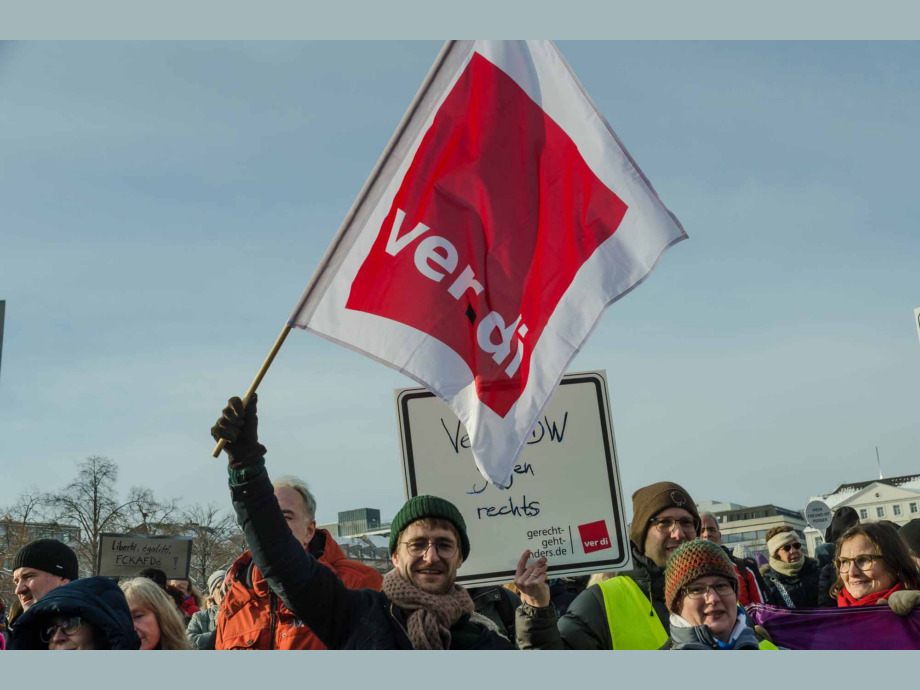 Kundgebung "Demokratie stärken" am 20. Januar 2024 in Kassel