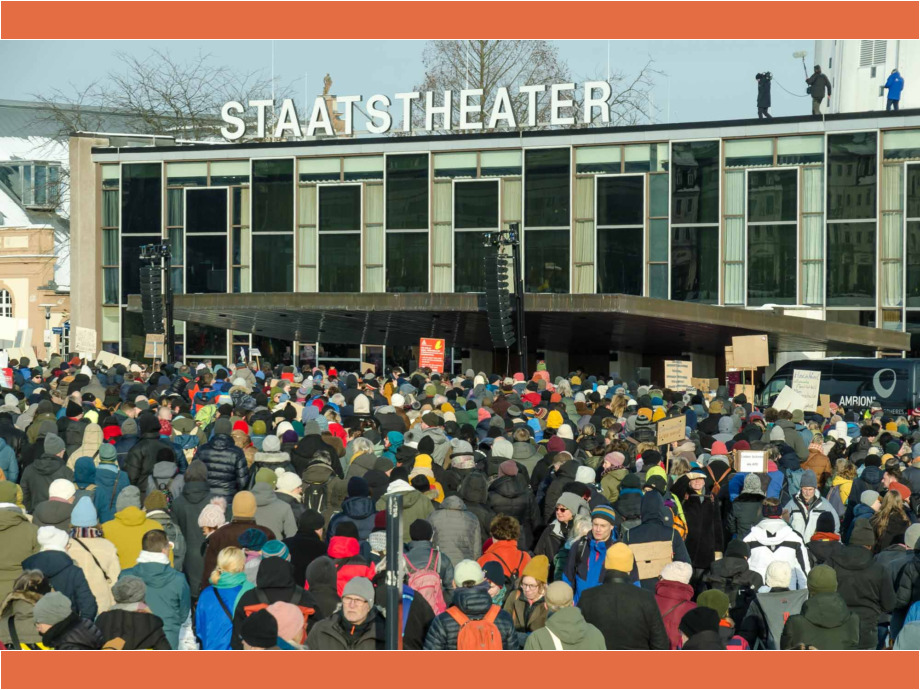 Kundgebung "Demokratie stärken" am 20. Januar 2024 in Kassel