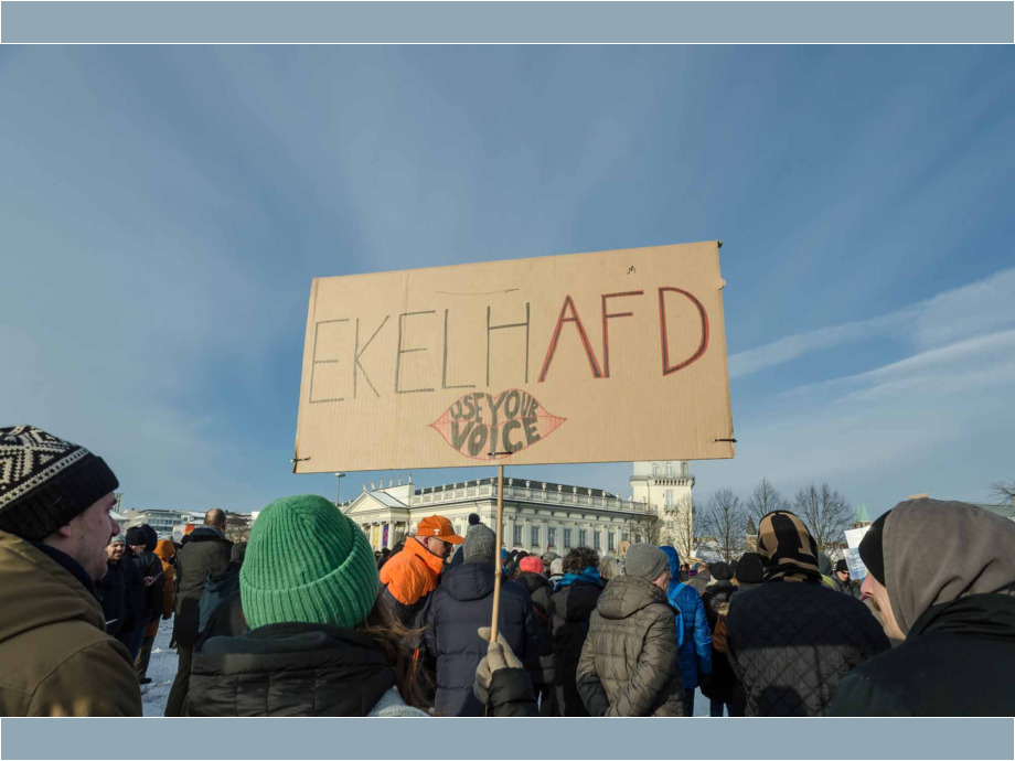 Kundgebung "Demokratie stärken" am 20. Januar 2024 in Kassel