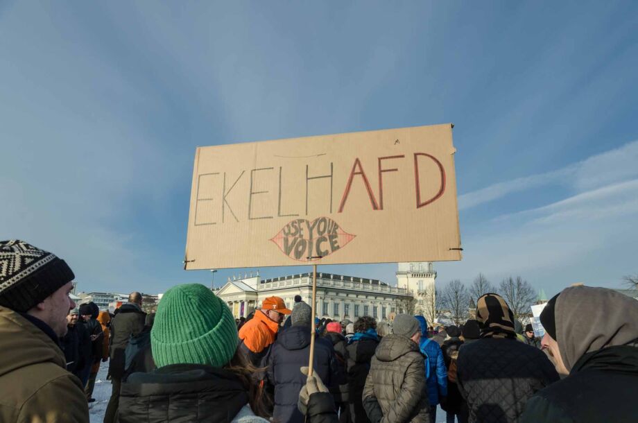 Kundgebung "Demokratie stärlen" am 20. Januar 2024 in Kassel Kundgebung "Demokratie stärken" am 20. Januar 2024 in Kassel