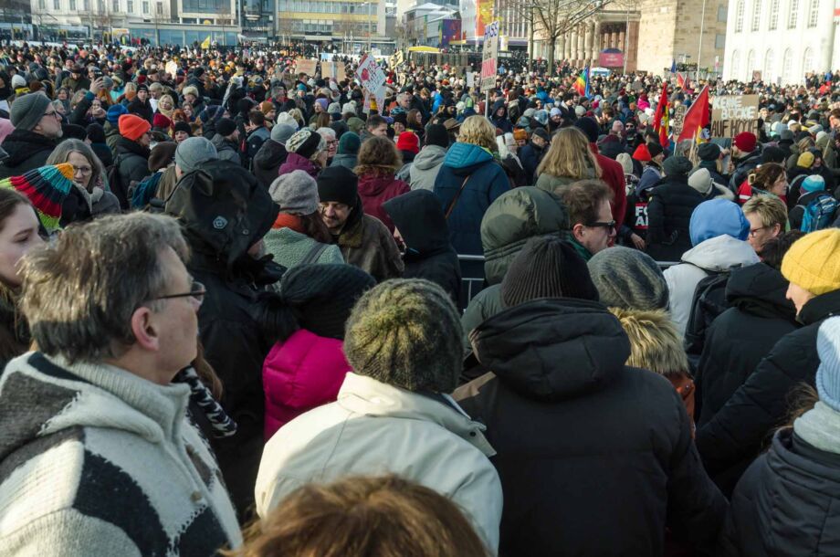 Kundgebung "Demokratie stärken" am 20. Januar 2024 in Kassel Kundgebung "Demokratie stärken" am 20. Januar 2024 in Kassel